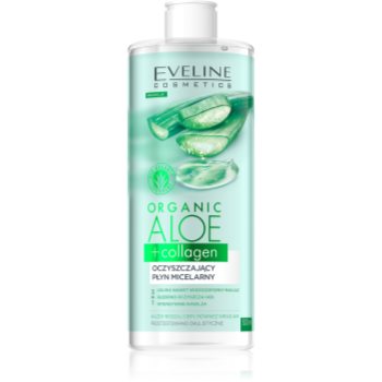 Eveline Cosmetics Organic Aloe+Collagen apa pentru curatare cu particule micele - imagine 2